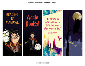 Harry Potter Digital Download Printable Bookmarks
