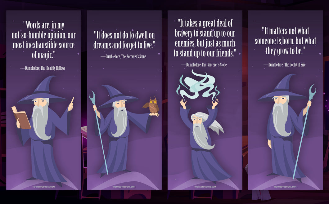 Dumbledore Digital Download Printable Bookmarks