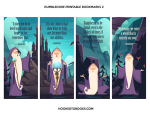 Dumbledore Digital Download Printable Bookmarks 2