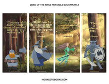 Load image into Gallery viewer, Lord of the Rings Digital Download Printable Bookmarks