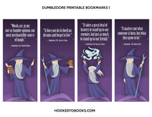 Load image into Gallery viewer, Dumbledore Digital Download Printable Bookmarks