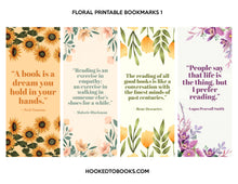 Load image into Gallery viewer, Floral Digital Download Printable Bookmarks