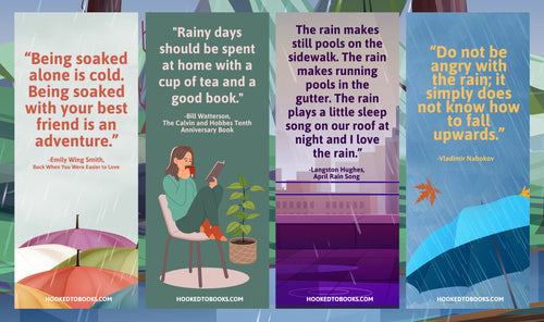 Rainy Day Digital Download Printable Bookmarks